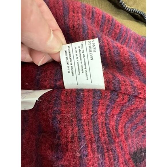 "Woolrich" VNTG Aztec Wool Lined Trench Barn Chore Horses 1883 1923 Coat SZ M - Picture 10 of 16